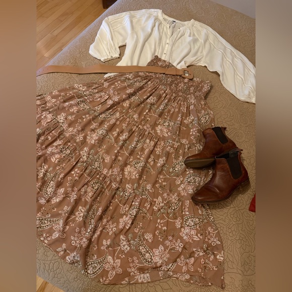 Old Navy Cream Sheer Gauzy Cotton Boho Balloon Sleeve Peasant Blouse, Size L - Picture 11 of 11